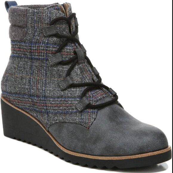 LifeStride Zone Lace Up Wedge Bootie - Picture 1 of 6